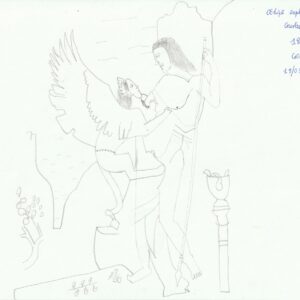 OEdipe explique l'enigme du sphinx